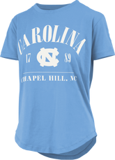 North Carolina "Hangleton" - Short- Sleeve Rounded Bottom Top